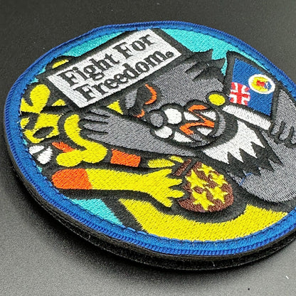 FIGHT FOR FREEDOM EMBROIDERED VELCRO