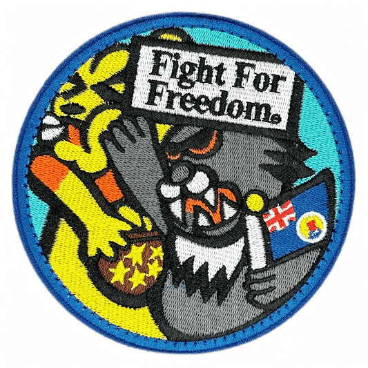FIGHT FOR FREEDOM EMBROIDERED VELCRO