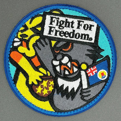 FIGHT FOR FREEDOM EMBROIDERED VELCRO