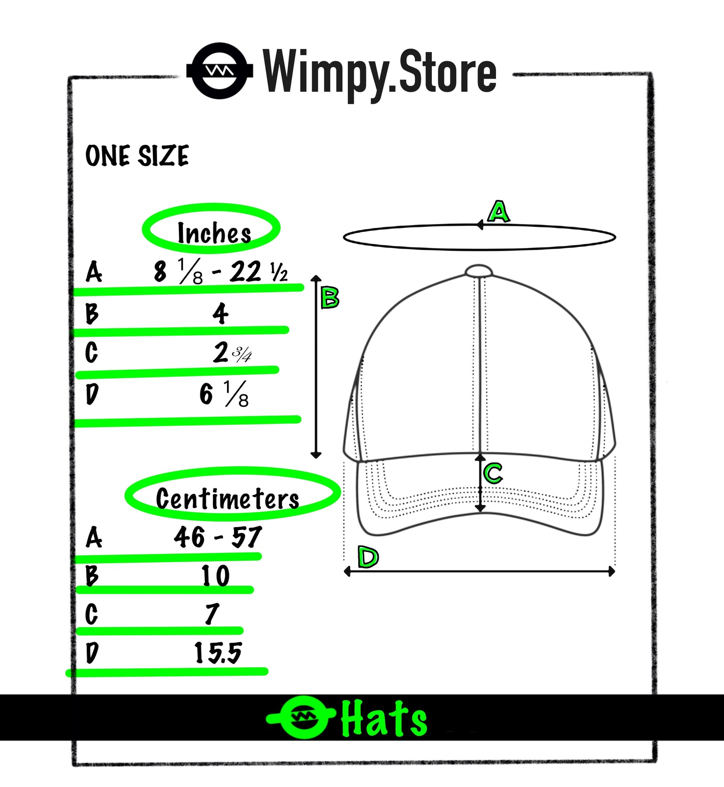 WIMPY LOGO CAP