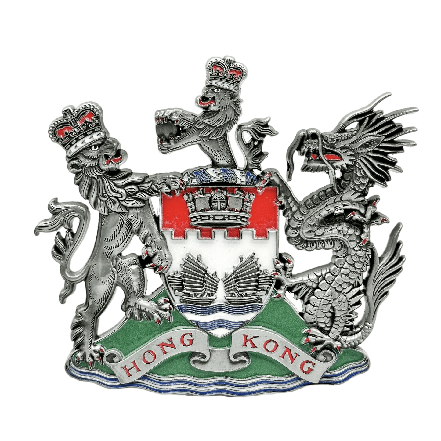 METAL EMBLEM OF BRITISH HONGKONG (S) 英屬香港金屬徽號