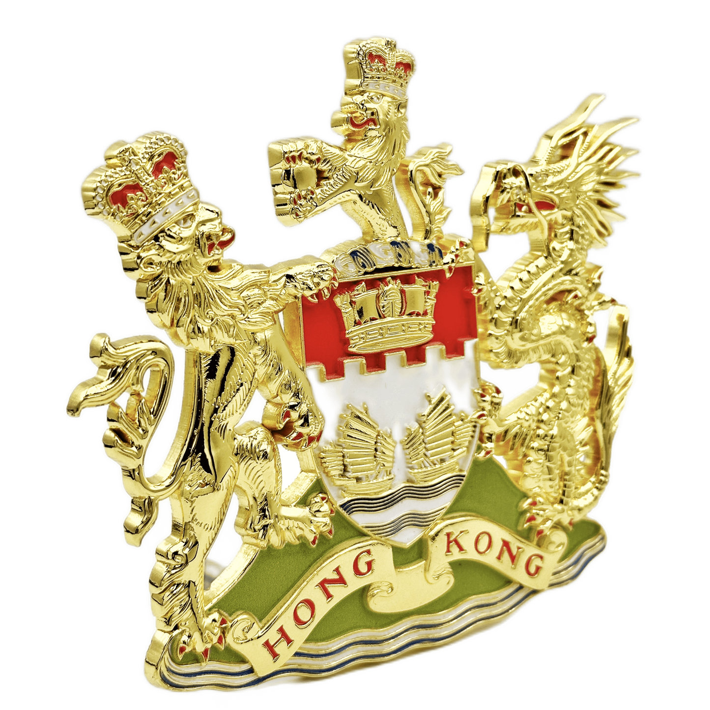 METAL EMBLEM OF BRITISH HONGKONG (S) 英屬香港金屬徽號