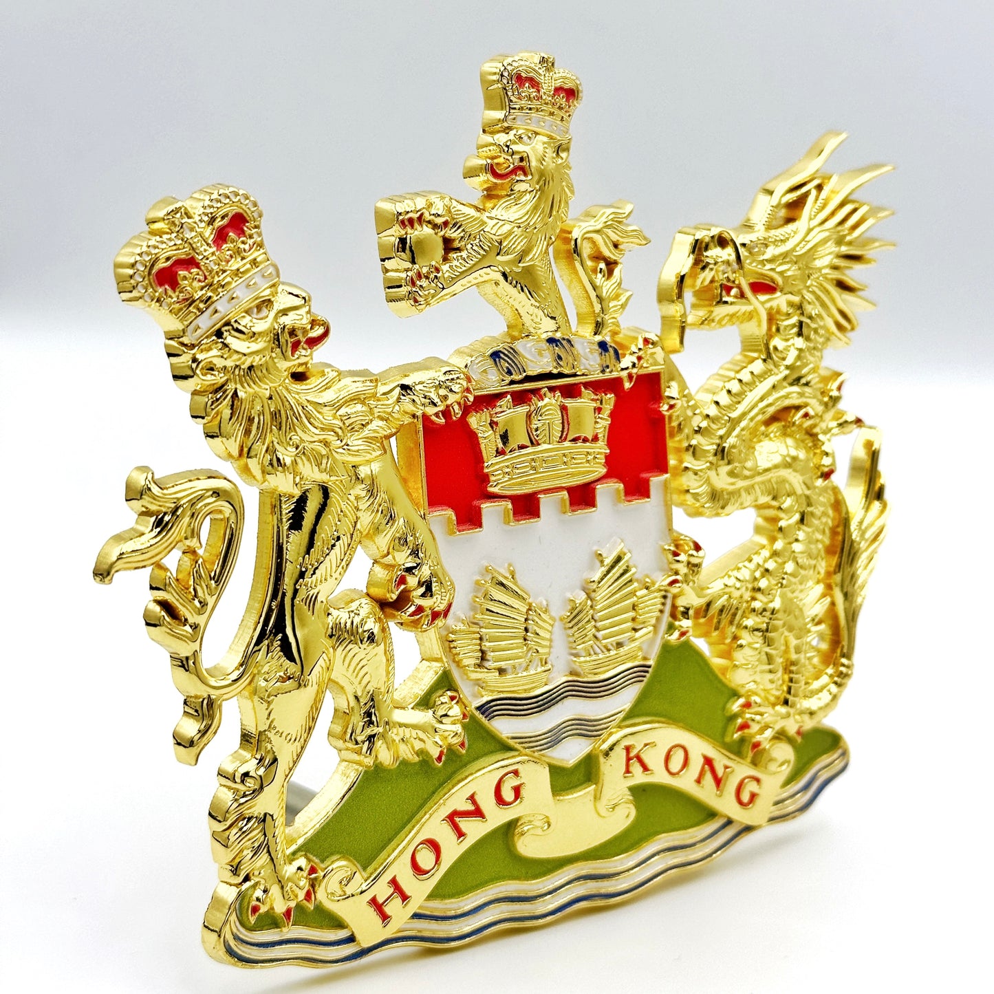 METAL EMBLEM OF BRITISH HONGKONG (S) 英屬香港金屬徽號