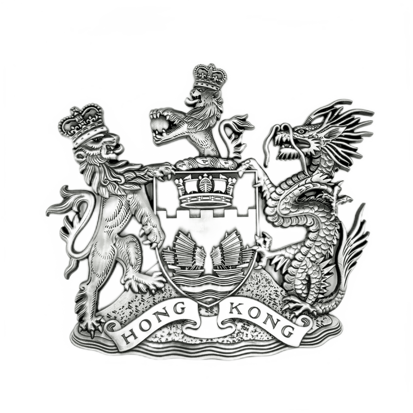 METAL EMBLEM OF BRITISH HONGKONG (L)英屬香港金屬徽號