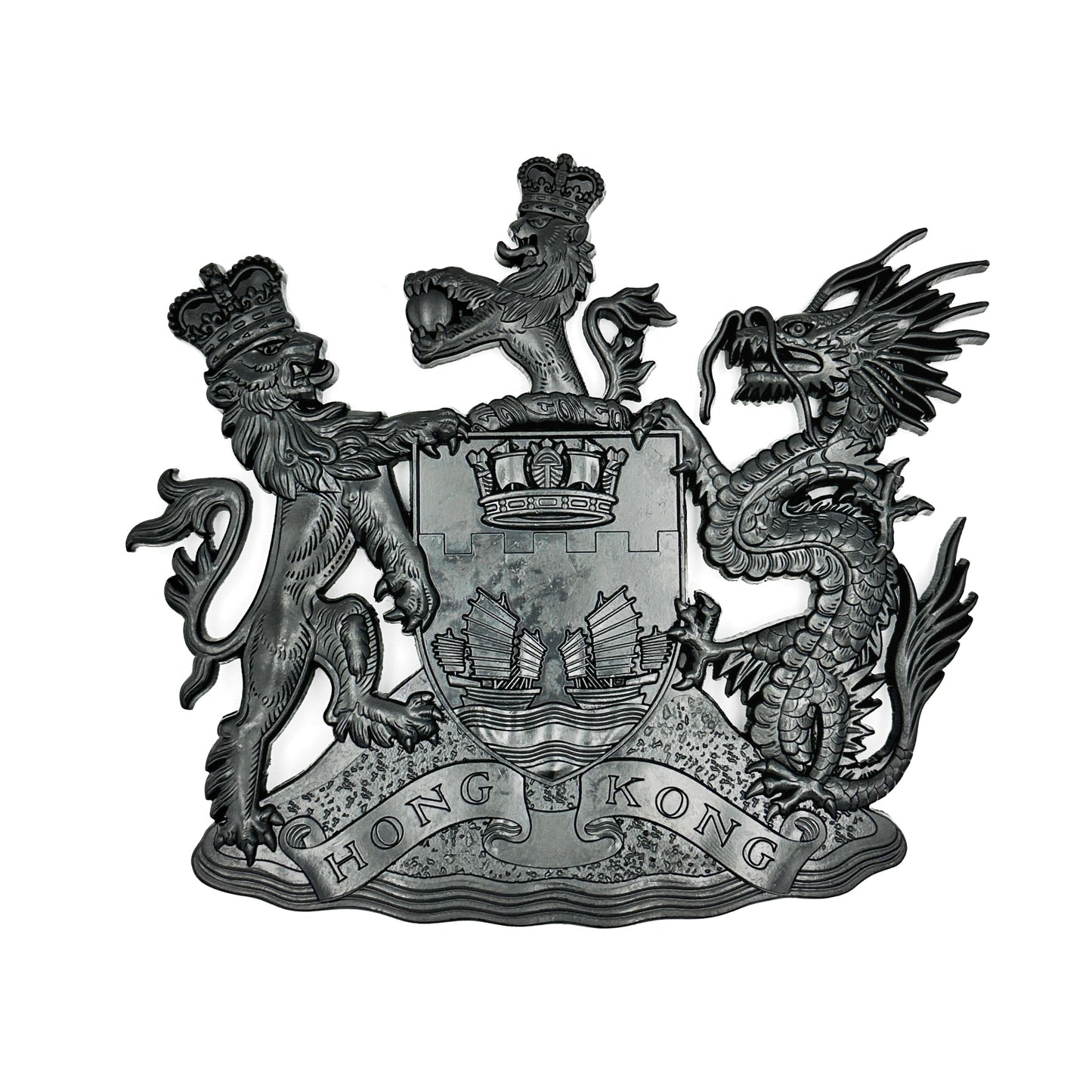 METAL EMBLEM OF BRITISH HONGKONG (L)英屬香港金屬徽號