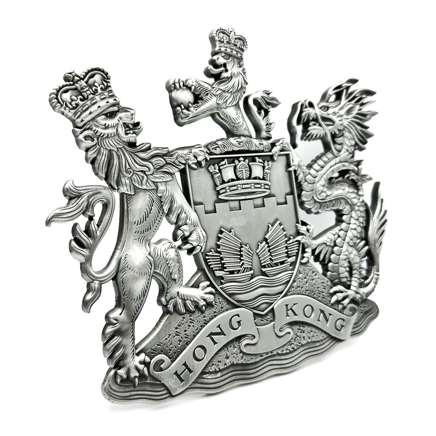 METAL EMBLEM OF BRITISH HONGKONG (L)英屬香港金屬徽號