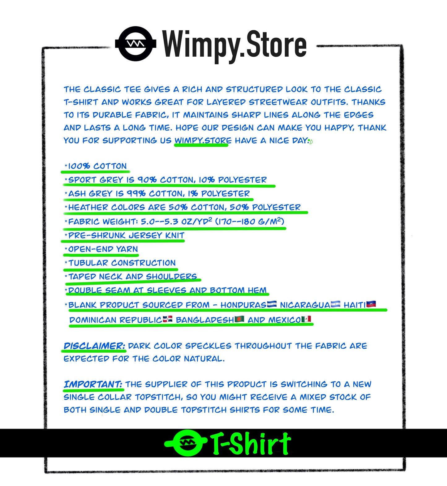 WIMPY PANDA T-SHIRT