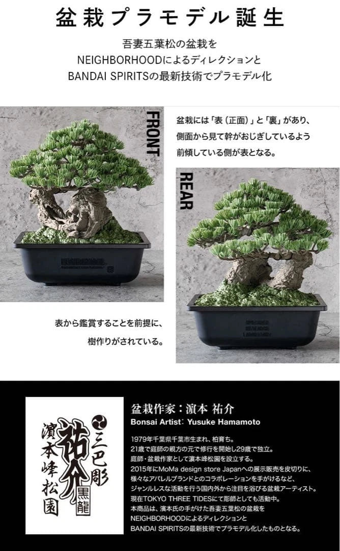 neighborhood srl x bandai spirits bonsai model kit