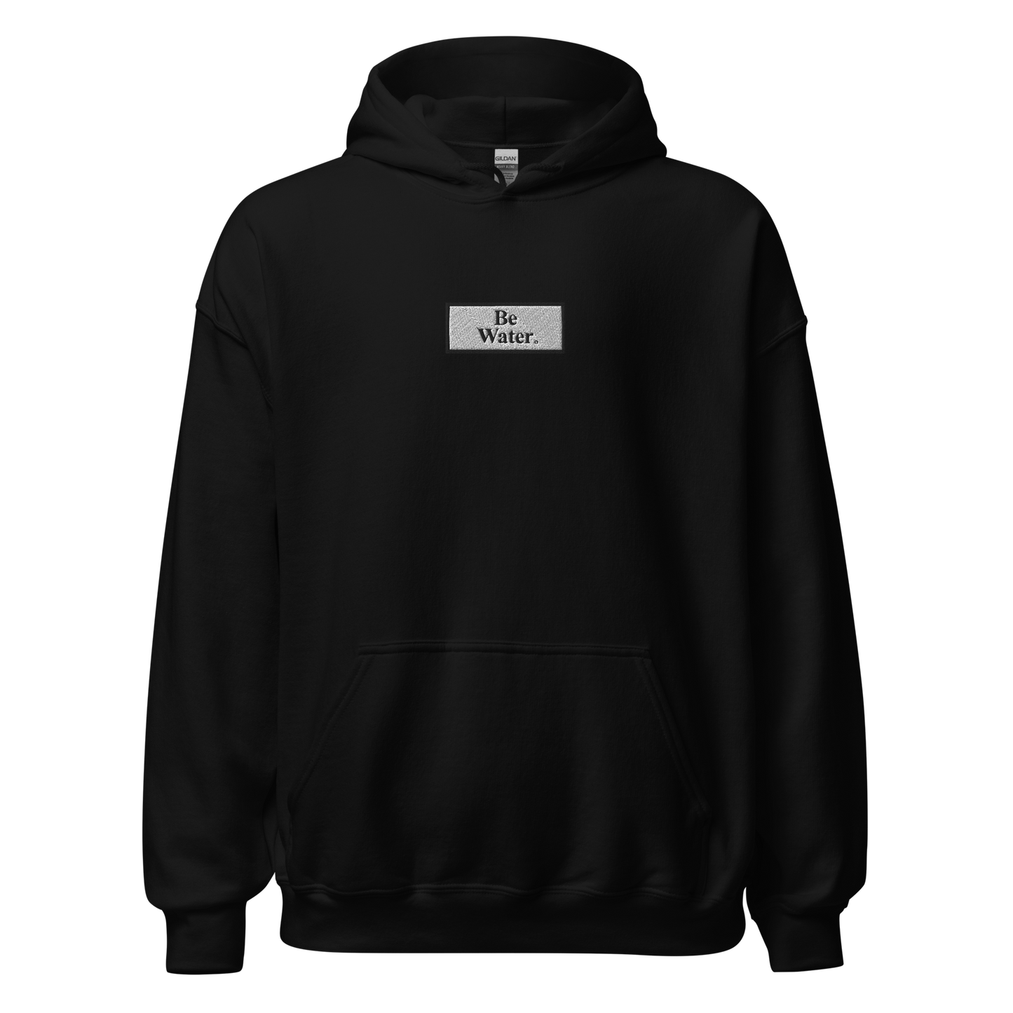 BE WATER BOX LOGO HOODIE