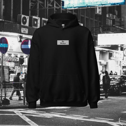 BE WATER BOX LOGO HOODIE