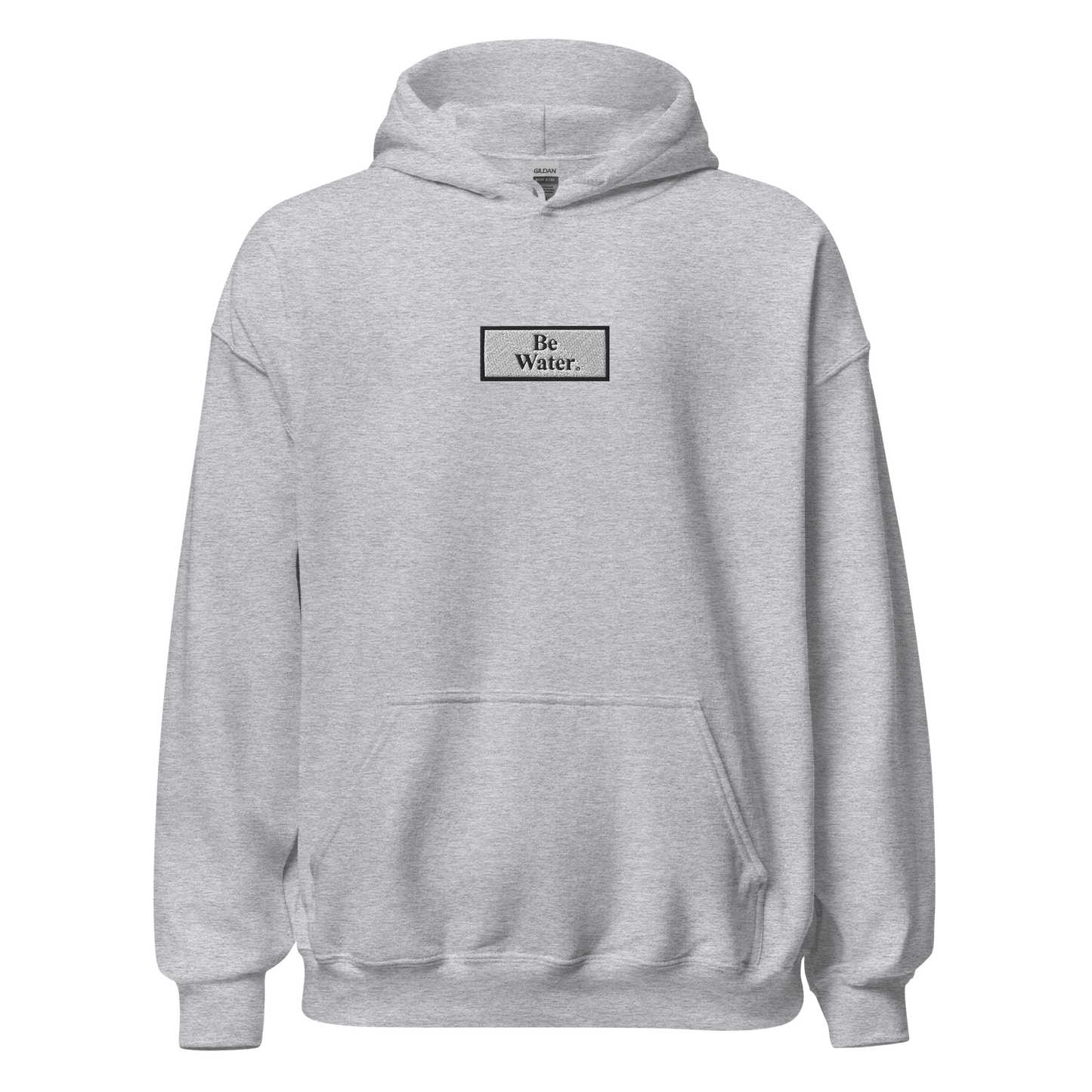 BE WATER BOX LOGO HOODIE