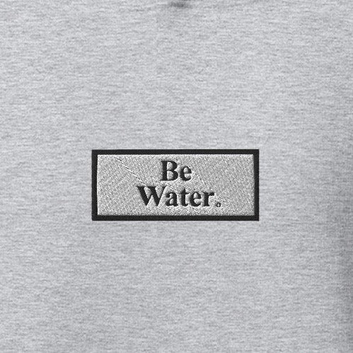 BE WATER BOX LOGO HOODIE